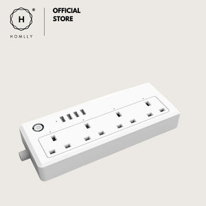 Homlly Smart WIFI Power Strip 4 AC Outlets  4 USB Ports