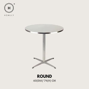 Homlly Yokii Bistro Coffee Table with Steel Frame