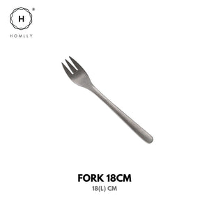 Homlly Tonii Flake Texture 304 Stainless Steel Spoon Fork Knife Cutlery Set