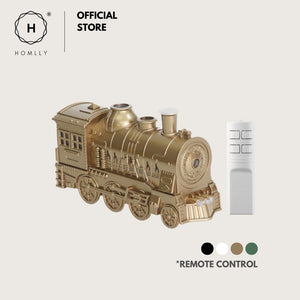 Homlly Steam Train Diffuser Humidifier With Light (300ml）