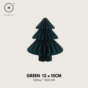 Homlly Paper Christmas Tree Table Hanging Decor Decoration Set