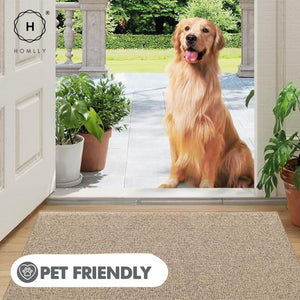 Homlly Hello Washable Non-Slip Coil Soft Entrance Door Mat