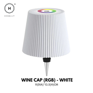 Homlly Touch Control 3 Colors RGB Stepless Dimmable LED Wireless Bottle Lamp Shade