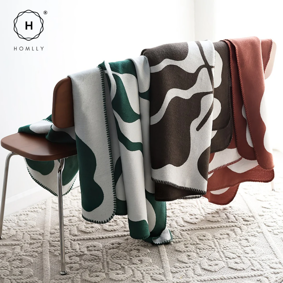 Homlly Leafi Throw Knitted Blanket (130x180 cm)