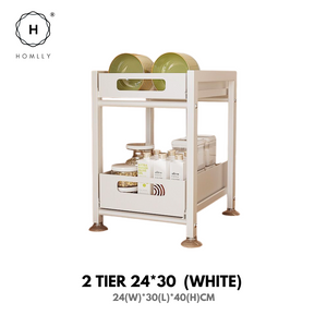 Homlly Nolten Kitchen Storage Pull Out Cabinet Organizer Baskets Countertop Microwave
