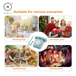 Homlly Retro Phone Recorder: Audio Guest Book Recorder for Parties and Weddings