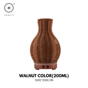 Homlly Rattan Essential Oil Diffuser Humidifier (200ml)