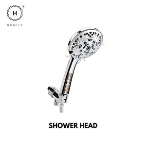 Homlly 10 Spray Modes High Pressure Handheld Shower Head with Filter, Hose & Bracket