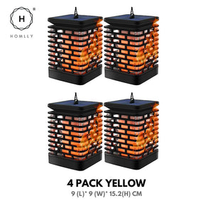 Homlly Outdoor Solar Lantern Lamp (Real Flame mode)