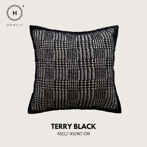 Homlly Black Monochrome  Decorative Pillow Cushion Cover