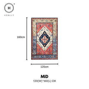 Homlly Distressed Boho Arbia Faux Wool Floor Door mat Rug Carpet