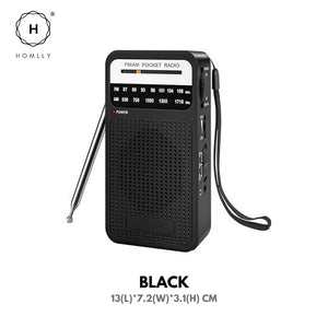 Homlly Portable Pocket Size FM/AM Radio with Loud Speaker