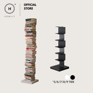 Homlly Sedii Invisible Vertical Standing Tower Rack Book Shelf