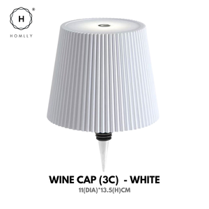 Homlly Touch Control 3 Colors RGB Stepless Dimmable LED Wireless Bottle Lamp Shade