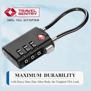 Homlly Digit Combination Travel Luggage Pad lock & Wall Mounted Key Storage Box