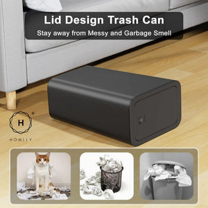 Homlly Slim Garbage Rubbish Trash Bin with Pop-Up Lid (3 Colors)