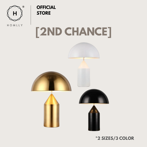 [2nd Chance] Homlly Mid Century Mushroom Brass Table Lamp