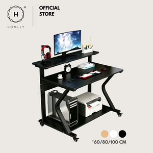 Homlly Wako 3 Tier Storage Computer Desk Table (Various length)