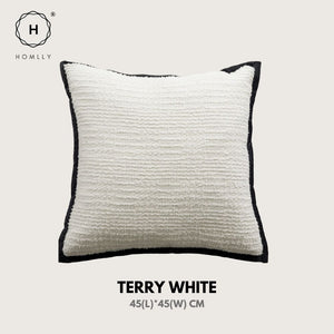 Homlly Black Monochrome  Decorative Pillow Cushion Cover