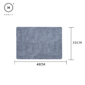 Homlly Monii Double Color Leather Waterproof Heat Resistance Table Placemats