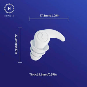 Homlly Three Layers Noise Cancelling Ear Plug with carrying box