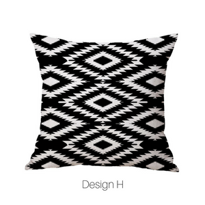 Homlly Geometric Black Cushion Covers - Homlly