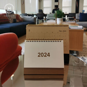 Homlly Desktop Stand up Monthly Planner Calendar (2024)