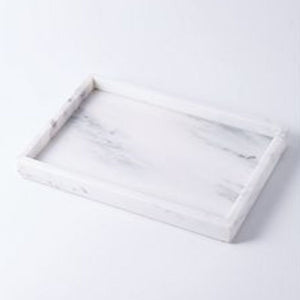 Homlly Carrara 100% Real Marble  Display Plate Tray (30*20cm)