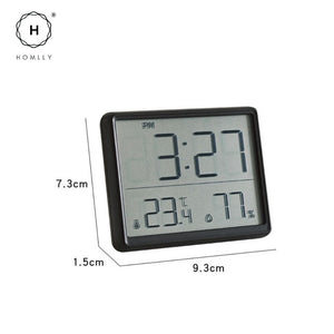 Homlly Smart Digital Alarm Clock with Stand Magnetic Attraction Indoor Temperature Humidity HD Screen Hour Date