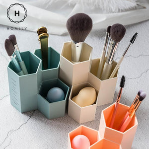 Homlly Hexagon Pen Makeup Container Holder
