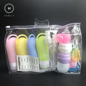 Homlly 21pcs Squeezable Leak Proof Silicone Travel Containers (FREE label Stickers)