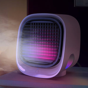 Homlly Portable Air Cooler Night Lamp Fan