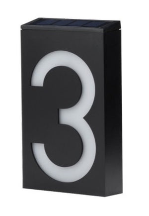 Homlly Waterproof Solar Lighted Address Sign House Number (Single)