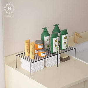 Homlly Expandable Shelf Organizer Rack for Kitchen Countertop Cabinet bathroom