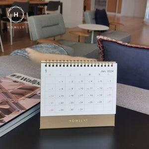 Homlly Desktop Stand up Monthly Planner Calendar (2024)