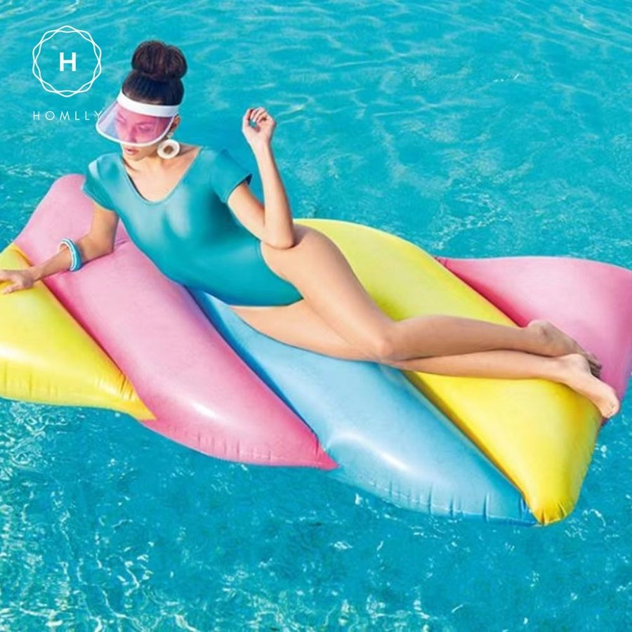 Homlly Giant Inflatable Popsicle Pizza Marshmallow Lounger Swim Lie On Float