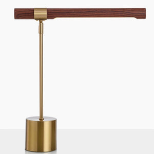 Homlly Otixx Gold & Wood Desk Lamp