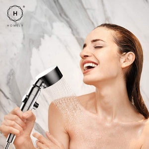 Homlly Filtered Shower Head with Handheld Hose (3 Spray Settings)