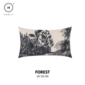 Homlly Botanical Palm Tree Printed Pillow Cushion Cover