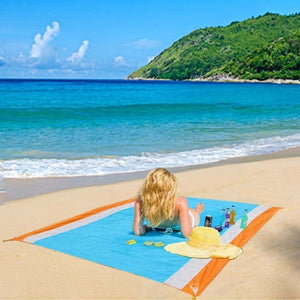Homlly Sand Free Waterproof Beach Blanket Picnic Mat