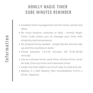 Homlly Magic Timer Cube Minutes Reminder