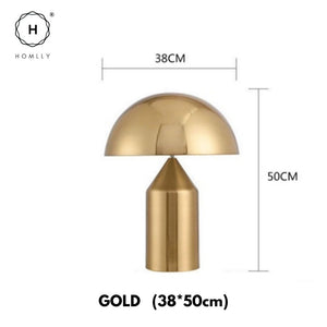 Homlly Mid Century Mushroom Brass Table Lamp
