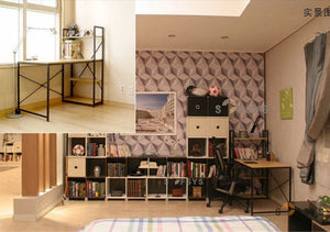 Grande Desk With 4-tier Shelf ( L ) - Homlly