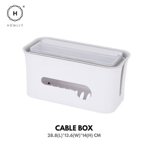 Homlly Cable box with top storage compartment