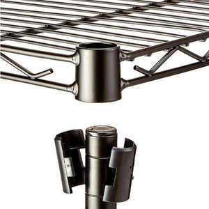 Homlly 2 Tier Adjustable Kitchen Rack (Stainless Steel)