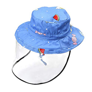 Homlly Kids Fisherman Hat with Face Shield