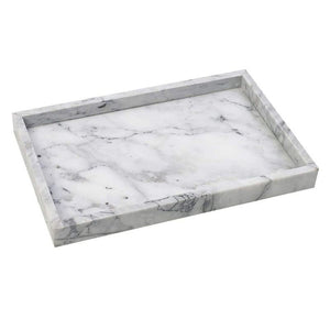 Homlly Carrara 100% Real Marble  Display Plate Tray (30*20cm)