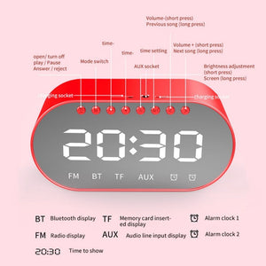 Homlly Bluetooth Radio LED Dual Alarm Clock