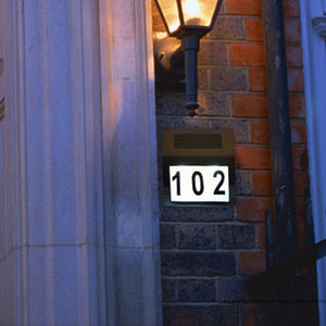 Homlly Large Digit Solar Lighted Address Sign House Number
