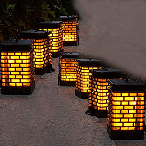 Homlly Outdoor Solar Lantern Lamp (Real Flame mode)